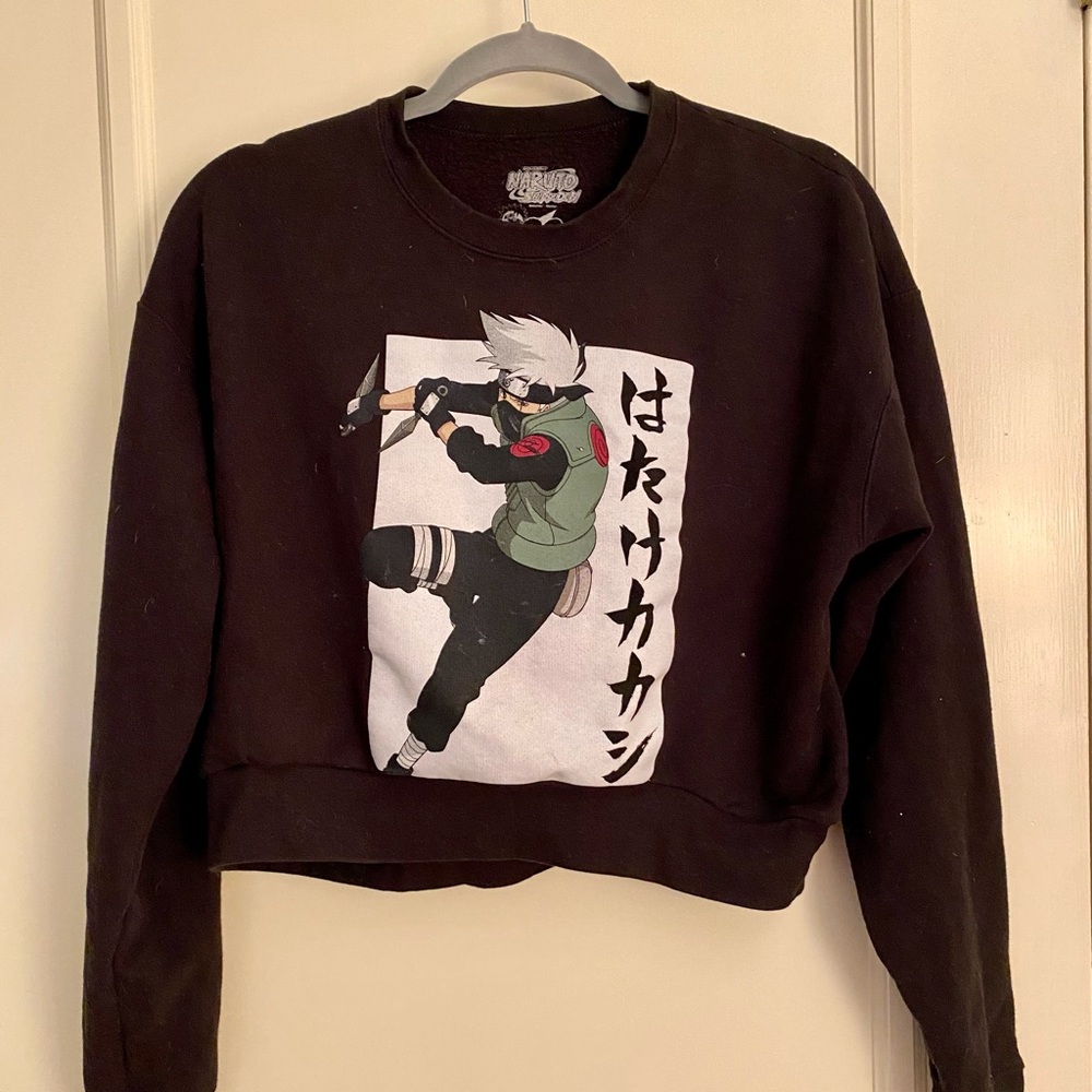 Cropped Kakashi Sweatshirt Naruto - New